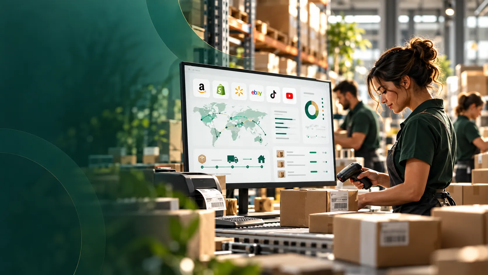 Operational team reviewing amazon fba operations, product research & fulfillment support