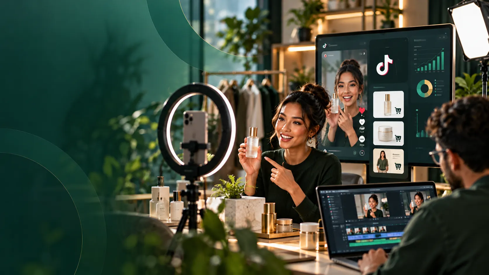 Professional workspace illustrating TikTok Shop Setup & Content-Commerce Management